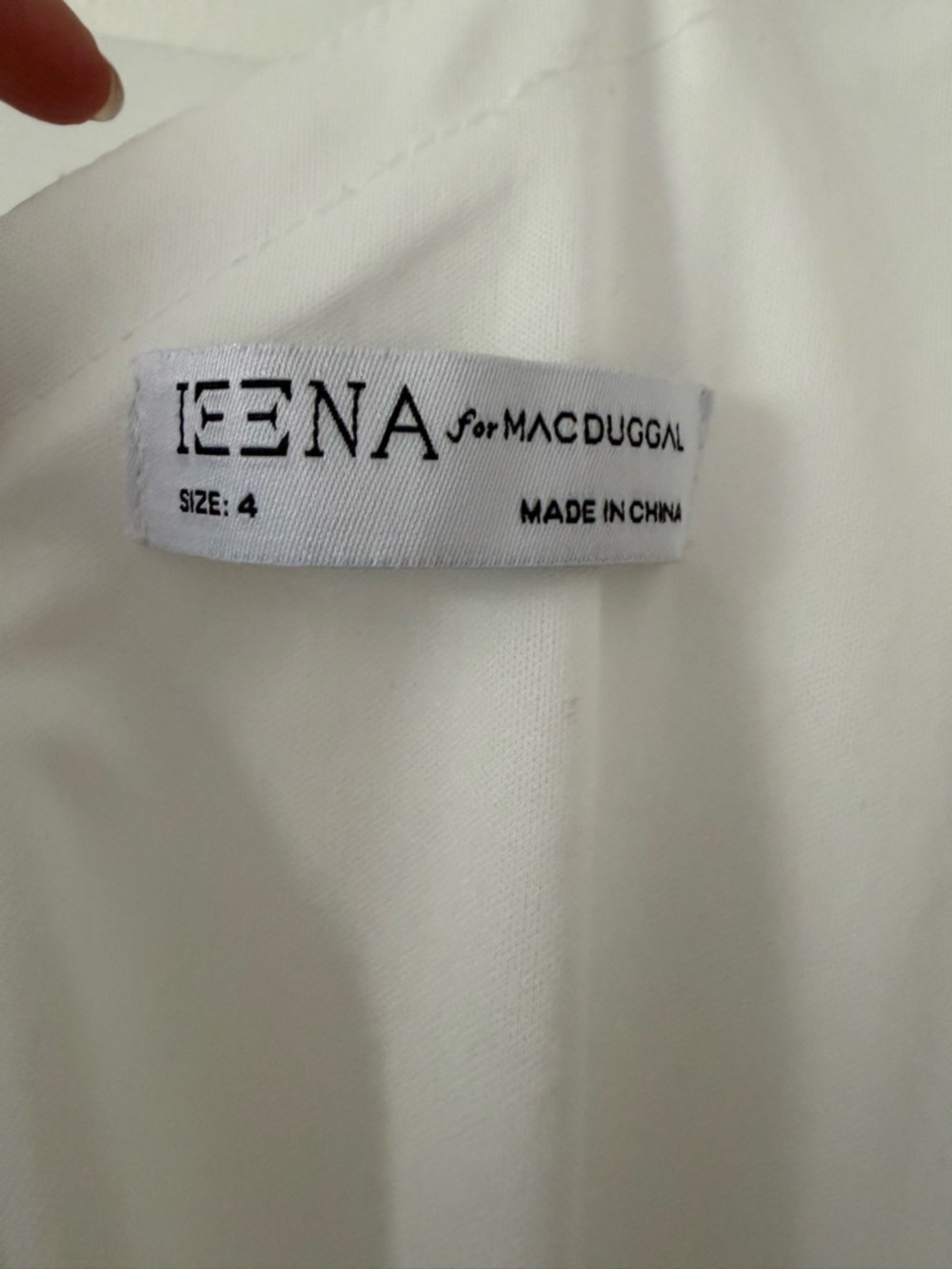 Mac Duggal White Maxi Dress (IEENA Collection)